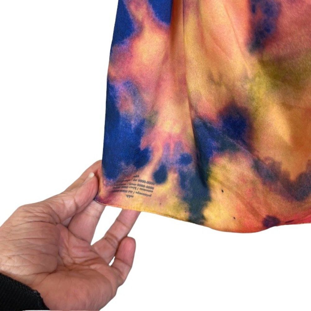 Rokh Women's Orange Tie Dye Open Side Spaghetti Strap Top Size Small - Picture 4 of 13